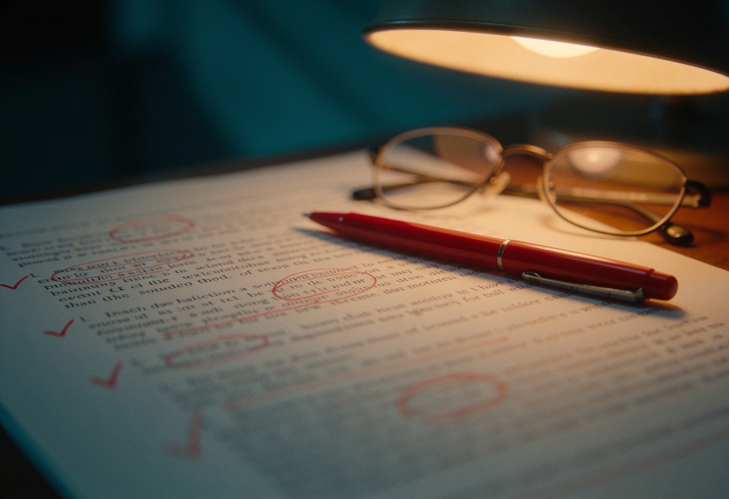 Editing and proofreading at Screens
